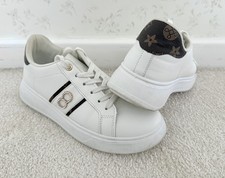 White Sparkly Ladies Lightweight Shoe Trainers Size 6