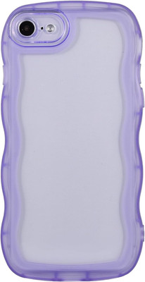 Iphone 6S Plus/6 Plus Clear Soft Silicone Case - Purple Curly Wave Design