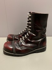 Underground Ranger Cherry Red UK 9 (~43) Made in England Steel Toe Stahlkappen