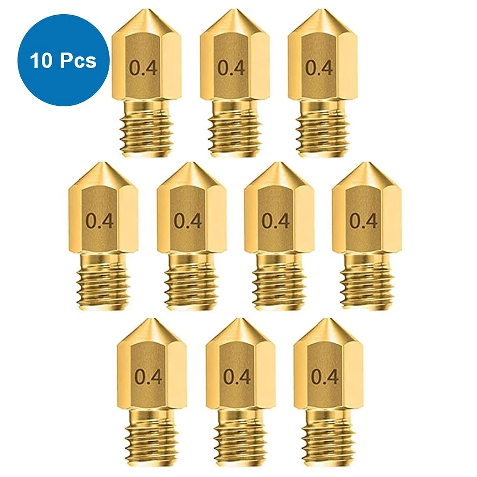 10 Extruder für 3D-Druckerdüsen 0.4 mm Messing MK8 für Creality Baureihe Ender - Bild 2 von 4