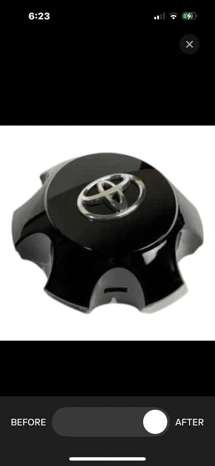 TOYOTA 4 RUNNER 2014-2023 NEGRO BRILLANTE TAPAS CENTRALES 4260B-35090 Juego 4 Foto 2 de 4