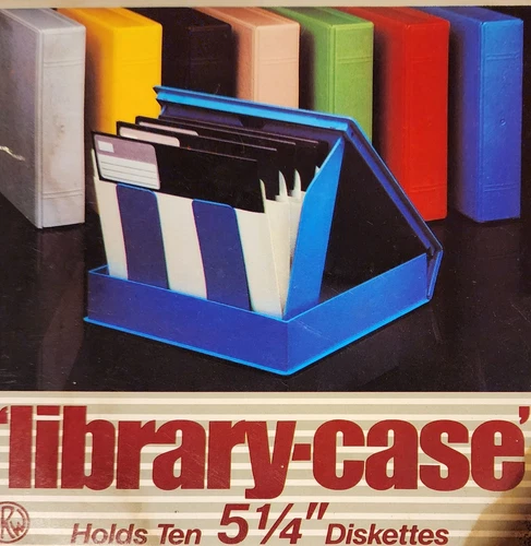 Vintage 5.25" SRW Floppy Disk Hard Storage Library Case NEW-OLD STOCK 