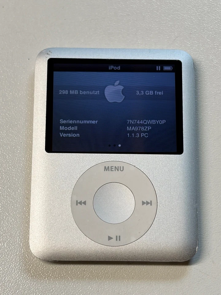 Apple iPod nano 3. Generation 3g silber (4GB) A1236 sehr guter Zustand Händler - Bild 3 von 4