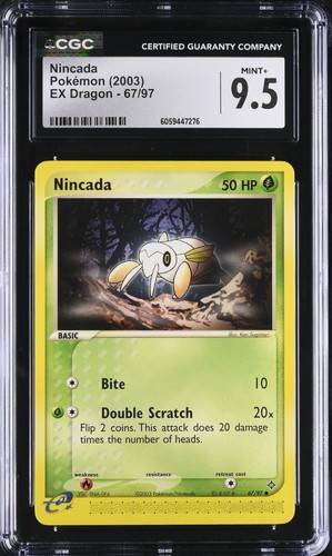 Nincada graded CGC 9.5 for sale on eBay