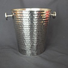 John Lewis Hammered Champagne Wine Bucket Ice Cooler With Handles