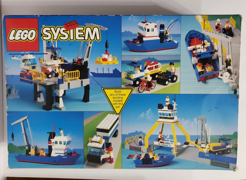 VINTAGE LEGO SYSTEM TOWN 6541 INTERCOASTAL SEAPORT NAUTICA 1993 BOX ONLY  - Image 3 of 4