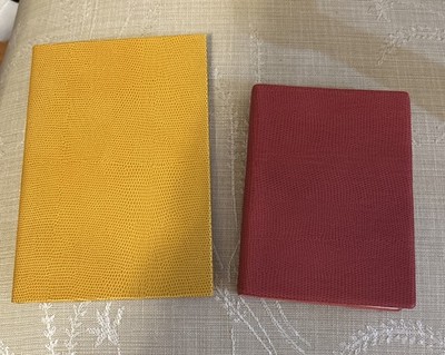 2 NEW Pebbled Leather Bound Embossed Journals Lined Paper Pages, Great Gift!