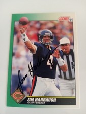 Jim Harbaugh Autograph Card