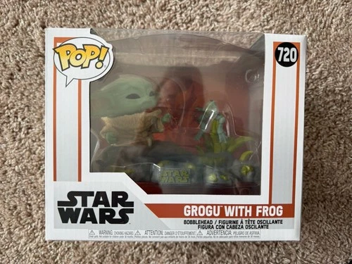 Funko Pop! Vinyl: Star Wars the Mandalorian Grogu with frog #720