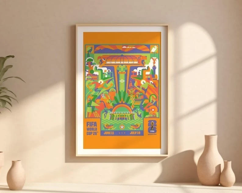 FIFA World Cup 2026 Cityscapes Poster