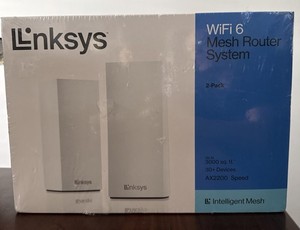 Linksys AX2200 Mesh intelligent à double bande WiFi 6 Système paquet de 2 MX20WH2