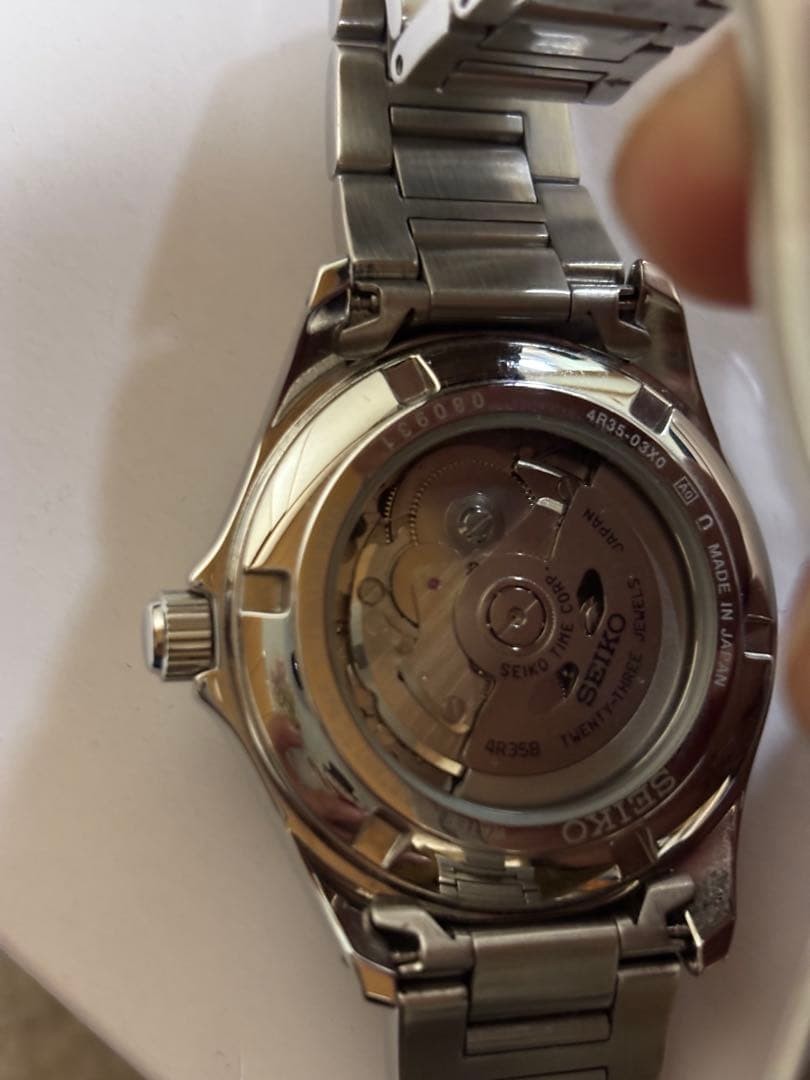 SEIKO SZSB012 Black Automatic Men's Analog Watch Preowned Popular Model Authenti image 5