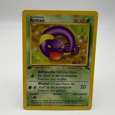 Pokémon Rettan 46/62 DE 1. Edition Common Fossil 1999