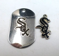 Chicago White Sox Dog Tag (Peter David 2005) & Pendant (Imprinted Products 1997)