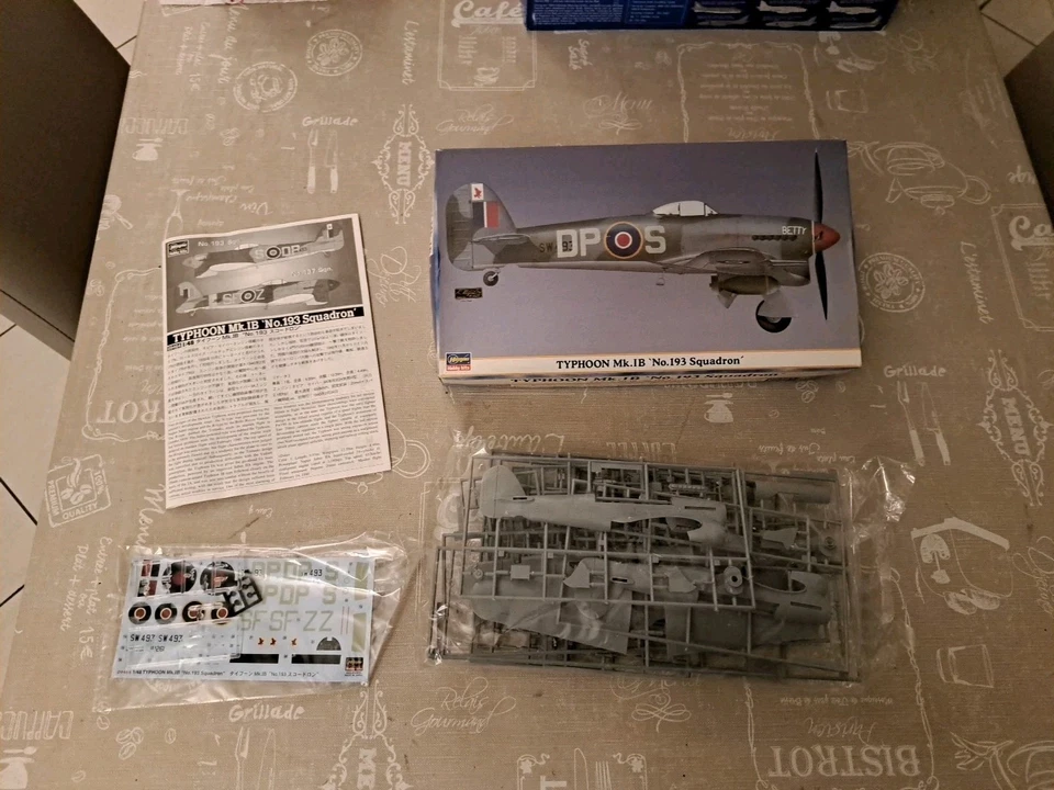 Typhoon Mk.IB No.193 Squadron Hasegawa 1/48 As New - Immagine 2 di 4