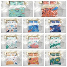 3D Abstract Floral Leaves Colorful Quilt Cover Duvet Cover Comforter set