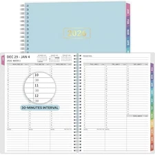 2026 Appointment Book, 30 Minutes-Hourly, Weekly ＆ Monthly Calendar Planner 