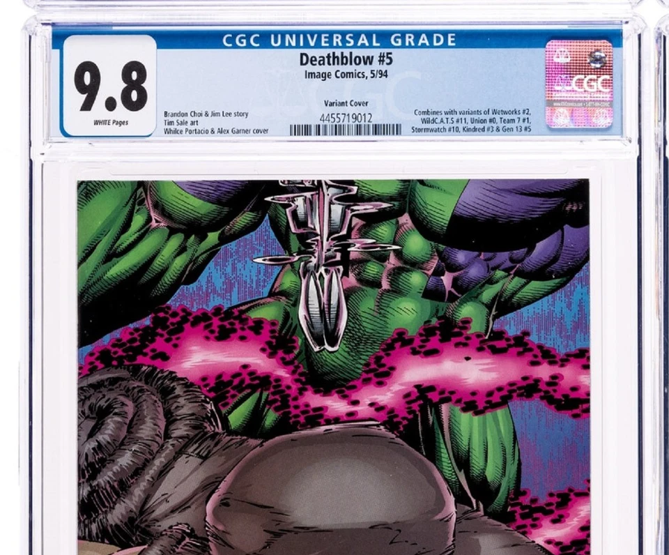 Deathblow 5 CGC 9.8 NM/M White Pages Portacio Garner Variant 1994 Image Comics - Image 2 of 4