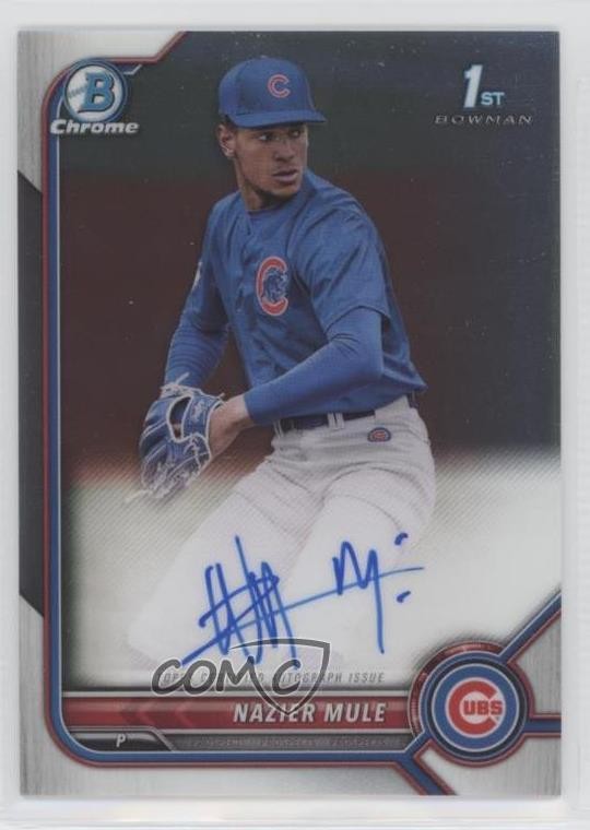 2022 Bowman Draft Chrome Draft Pick Auto Nazier Mule #CDA-NME Auto 0kr0