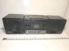 Sony CFS-1140 Black AM/FM Cassette Boombox Auto Reverse Graphic EQ - WORKS EXC.