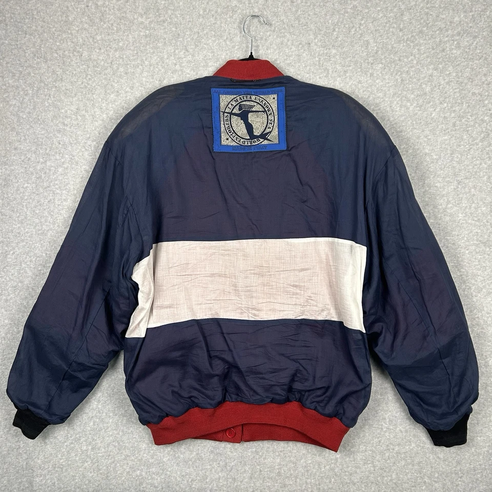 De colección La Matta Tour Para Hombre Talla L? Chaqueta Bomber Años 80 Reversible Suade Colorblock Italia Foto 4 de 4