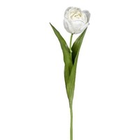 .De KüNstliche Tulpe Trift, Weiß, 50Cm - Kunsttulpe - HöHe LäNge - Blumen Deko