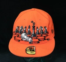 San Francisco Giants Cap 59FIFTY Fitted Hat 7 5/8 Check Mate Chess Style