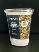 Ello Airtight Pantry Perfection 9 Cup/2.25 QT Plastic Canister!  Pink - New!!