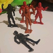 Vintage lot of 5 60's MPC Ring Hand Pirates plastic Figures