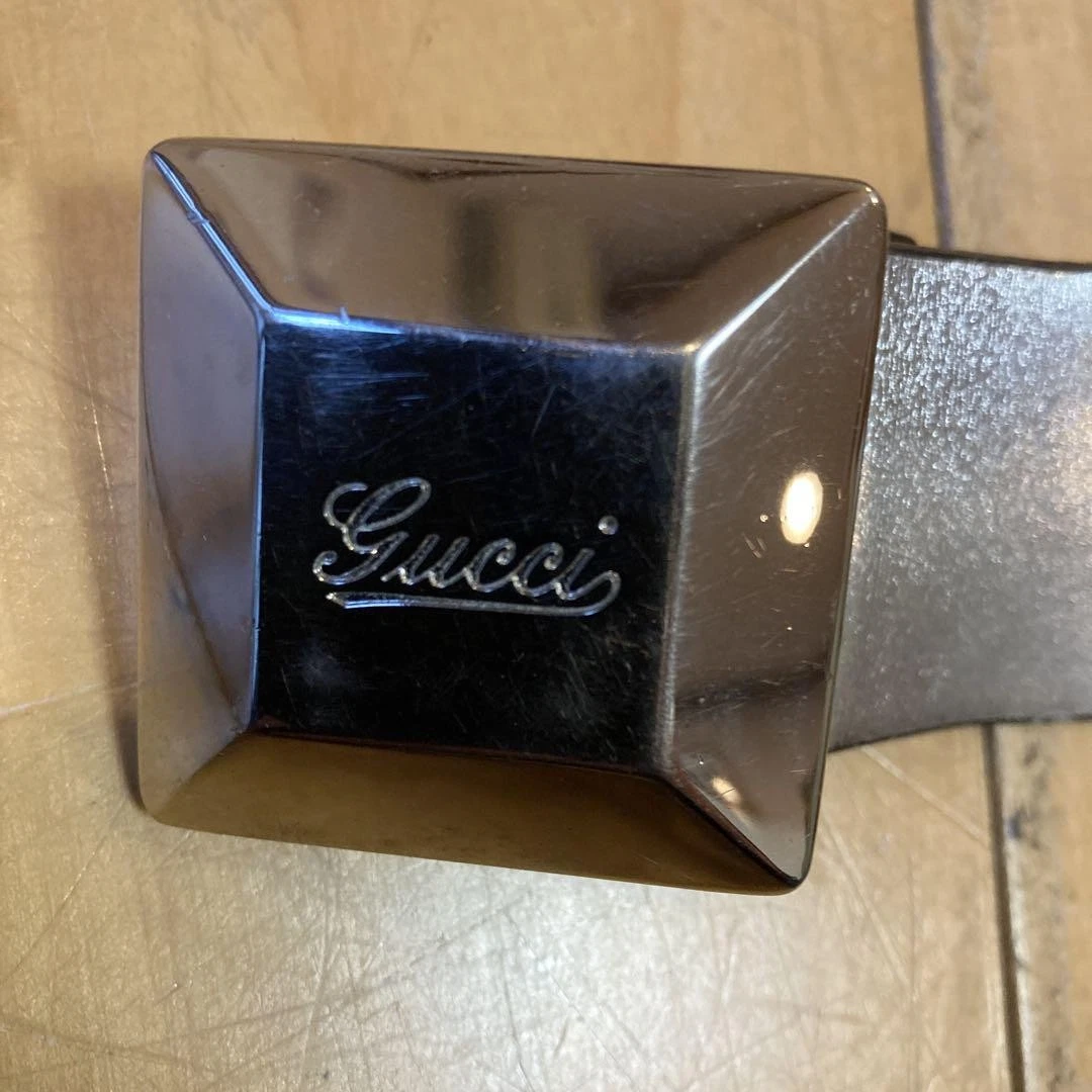 Gucci ceinture argent 194433 497717 80 32 imbriquée du Japon