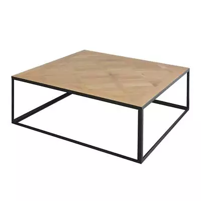 Detroit Industrial Loft Parquet Oak Square Coffee Table Detroit Industrial Loft Parquet Oak