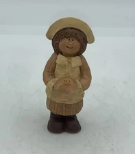 Thanksgiving 4” Pilgrim Girl designed by Suzi Skoglund Vintage Collectible