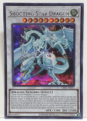 Yugioh Asian-English Shooting Star Dragon CR01-AE014 Secret Rare