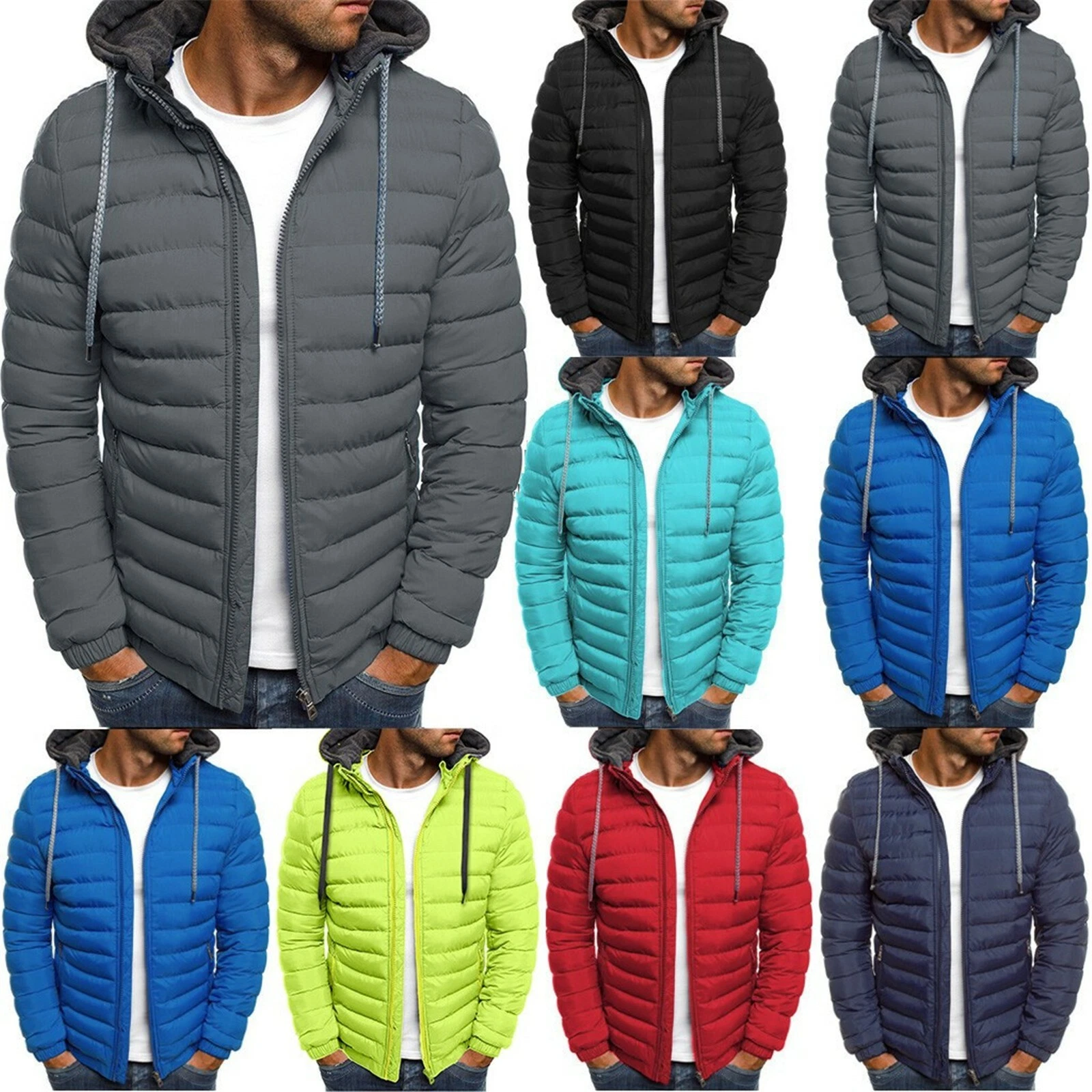 Men's Puffer Winter Down Jacket Coat Lightweight Quilted Warm Packable Outwear
Opens in a new window