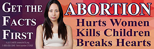 Get The Facts First Pro-Life Bumper Sticker