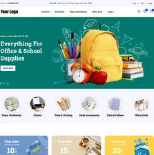 School Shop Website Design with Free VPS Web Hosting and Installation
