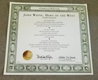 John Wayne Hero of the West Limited Collectors Plate — photo 3