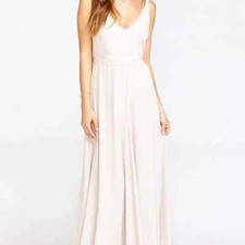 Show Me Your Mumu Jenn Maxi Dress Ring Crisp (Soft beige) Plus 1X NWT
