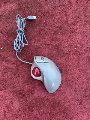Logitech T-BB18 TrackMan Wheel USB Trackball Mouse w/Ball Tested