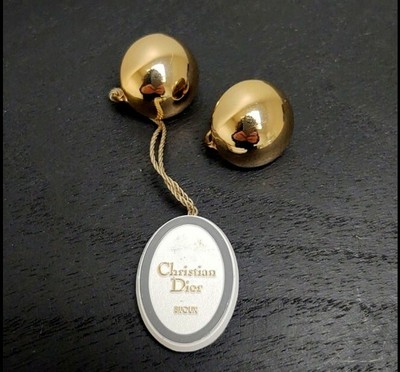 dior ball earrings