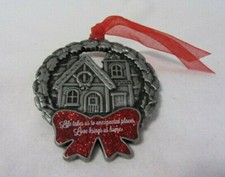 PEWTER CHRISTMAS 2012 LOVE BRINGS US HOME GLORIA DUCHIN INC MADE IN USA