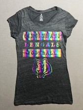 Cincinnati Bengals Shirt Teens M Gray Colorful Short Sleeve Tee Girls New.