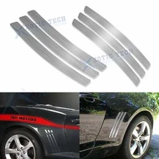 For Chevy Camaro 2010-2015 6pcs Silver Side Vent Stripe Sport Decor Sticker Trim