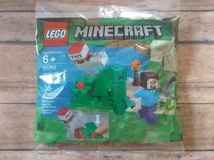 lego steve and creeper