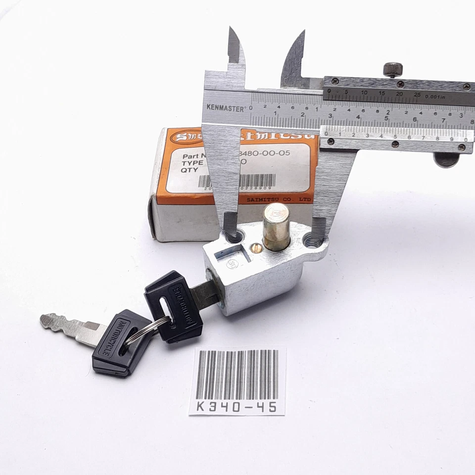 Yamaha V80 YB100 YL2 L2G L2SN YA6 YG5 G7S HS1 LS2 LB50 Steering Lock NOS #4 - Imagem 3 de 4