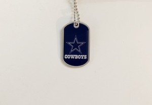 dallas cowboys dog tag necklace