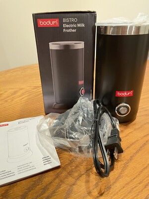 NEW Bodum 11870 Bistro Electric Milk Frother, 10 Ounce, Black