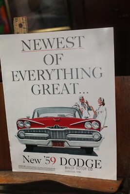 Vintage Auto Dealer Brochure Dodge 1959