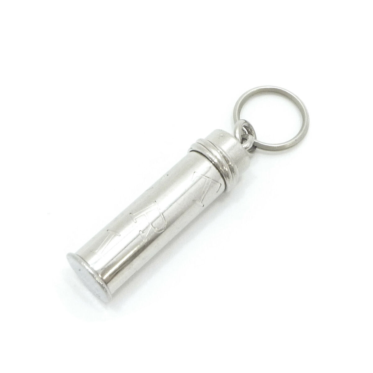 Authentic Cartier Pill Case Key Holder Ring Charm Silver Authentic Cartier Pill Case Key Holder Ring Charm Silver