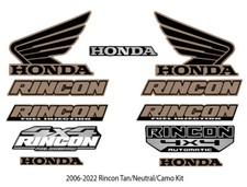 2003 2006 2008 2017 2022 Oem Honda Rincon 4x4 Decal Kit Graphics Marks Sticker